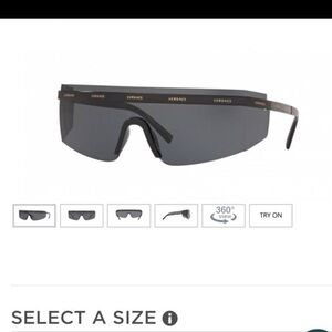 Versace shield glasses
